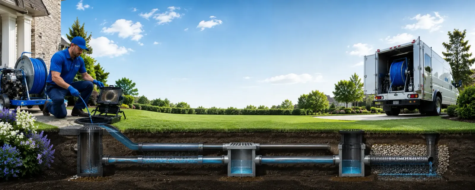Outdoor drain cleaning information for Baker, WV
